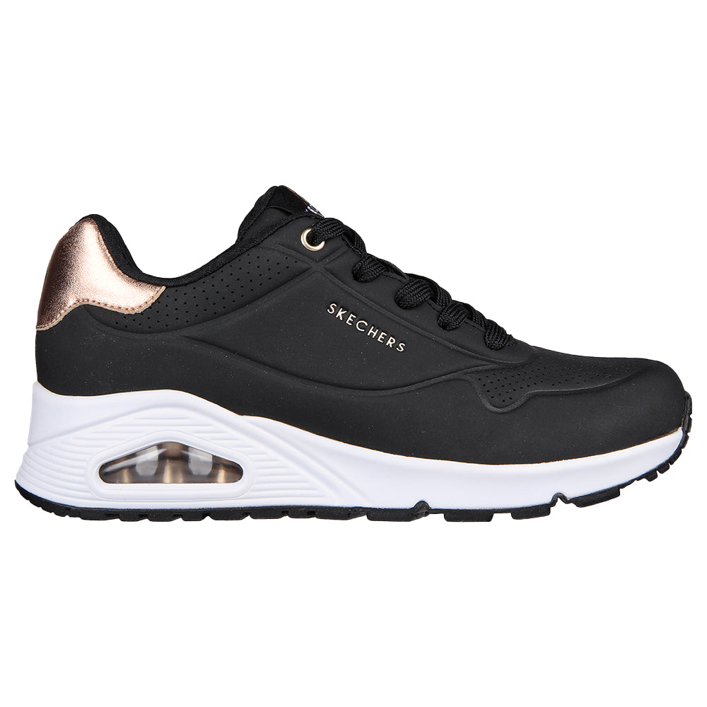 Tenis Mujer Skechers Uno Golden Air - Negro-Blanco