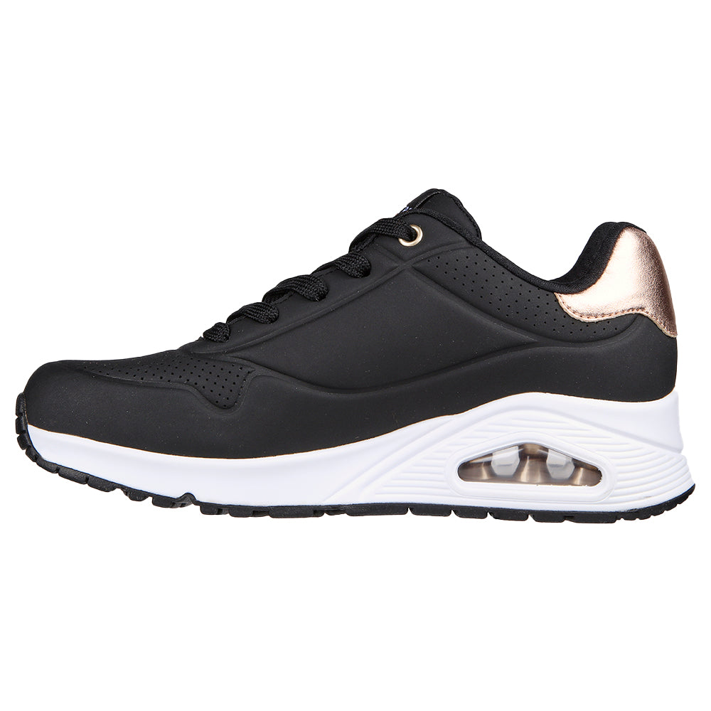 Tenis Mujer Skechers Uno Golden Air - Negro-Blanco