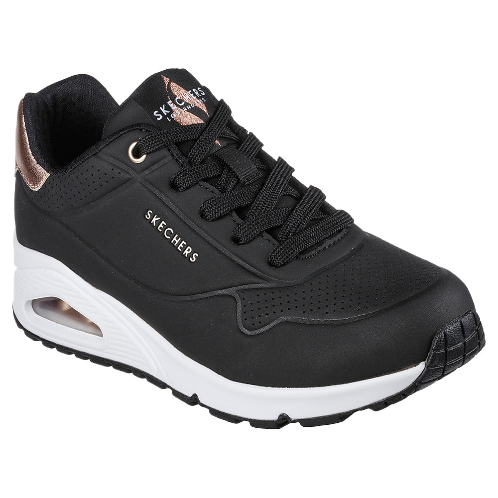 Tenis Mujer Skechers Uno Golden Air - Negro-Blanco