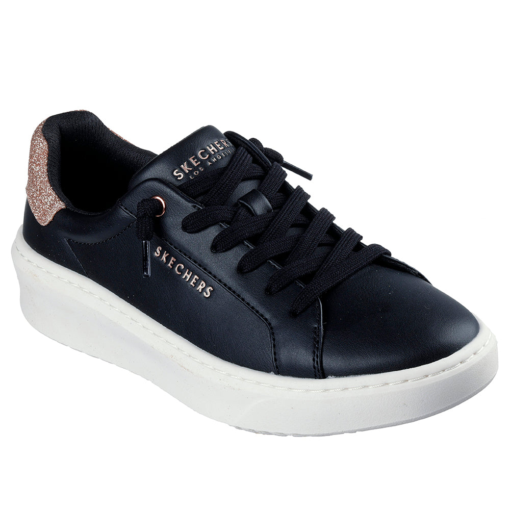 Tenis Mujer Skechers Court Break - Negro - Blanco