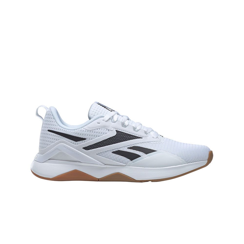 Tenis Hombre Reebok Nanoflex V2- Blanco Negro