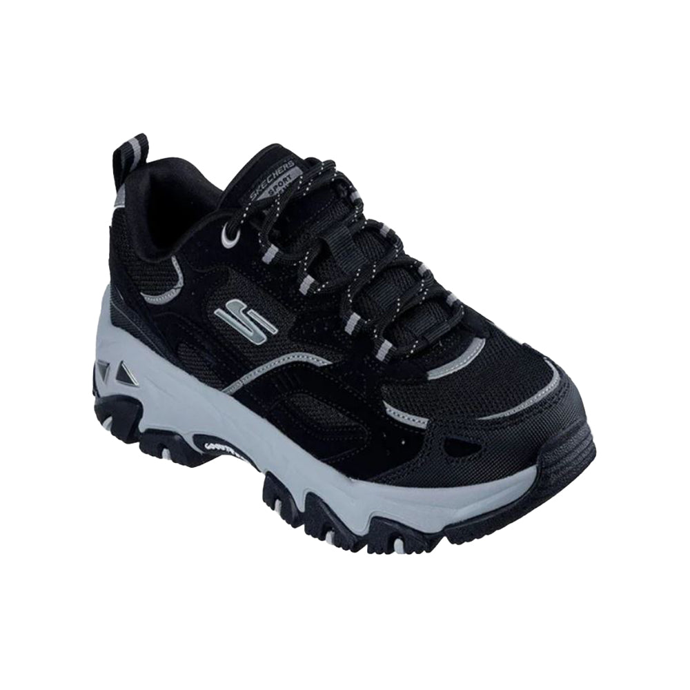 Tenis Mujer Skechers D Lites Hiker Negro-Gris