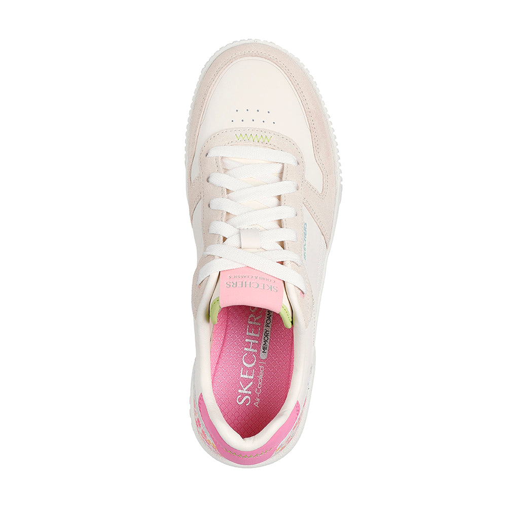 Tenis Mujer Skechers Jade - Dainty Florals - Blanco - Rosado