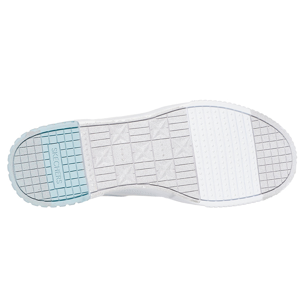 Tenis Mujer Skechers Jade - Dainty Florals - Blanco - Gris