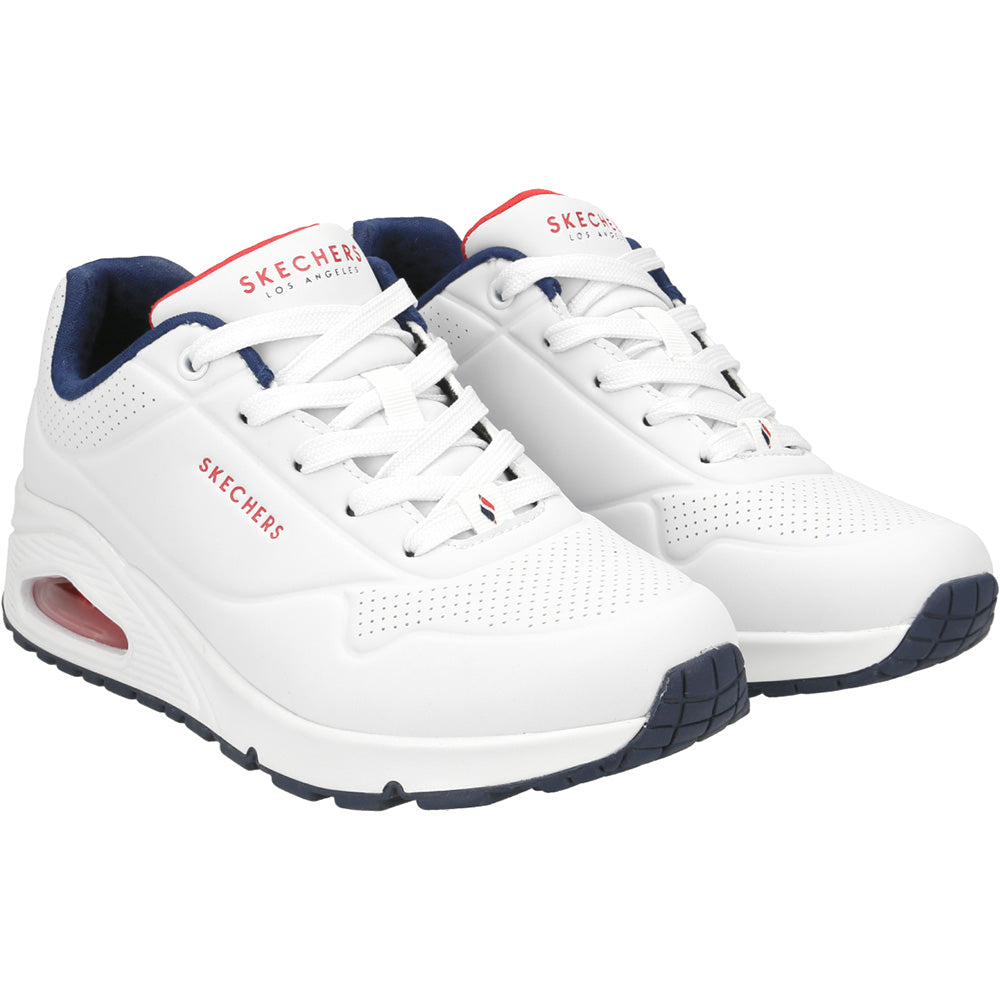 Tenis Mujer Skechers Uno Standon Air - Blanco