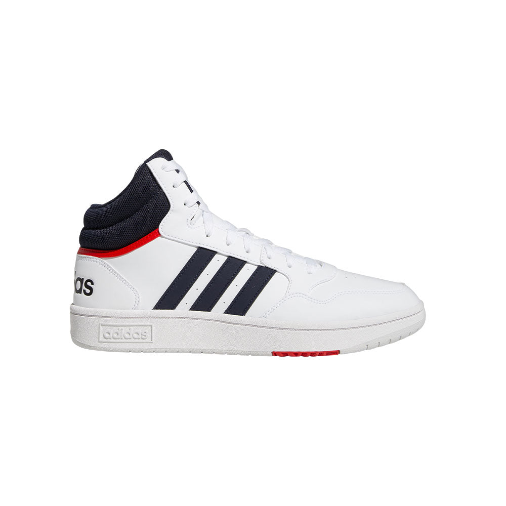 Tenis Hombre adidas Hoops 3.0 - Blanco-Azul