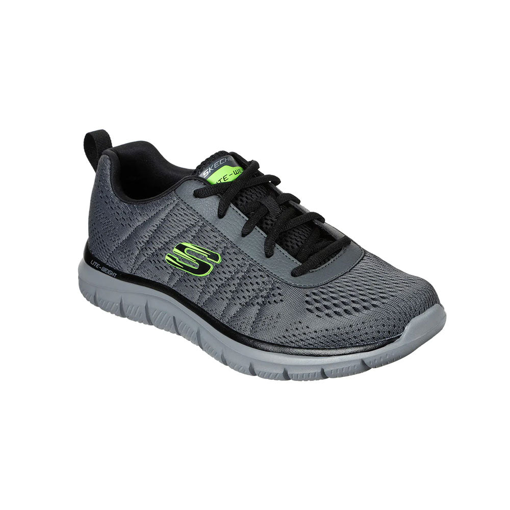 Tenis Hombre Skechers Track Moulton- Gris-Blanco