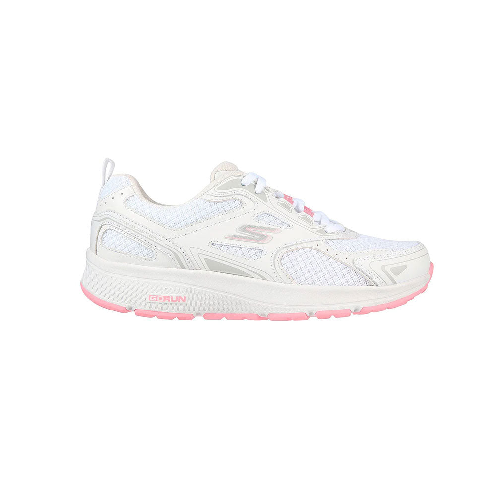 Tenis Mujer Skechers Gorun Consistent- Blanco-Rosa