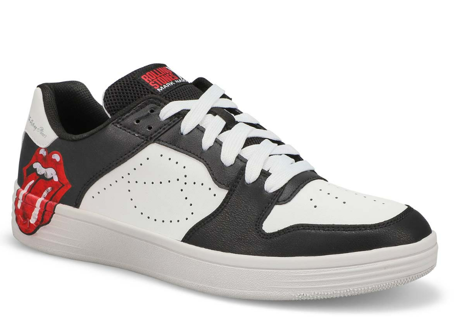 Tenis Skechers Hombre Rolling Stones - Blanco-Negro