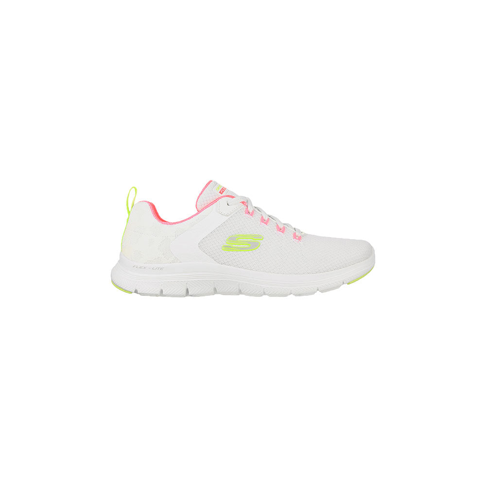 Tenis Mujer Skechers Flex Appeal 4.0 - Blanco-Rosa