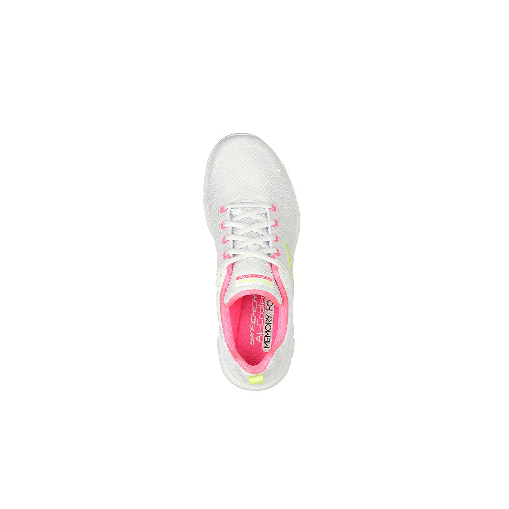 Tenis Mujer Skechers Flex Appeal 4.0 - Blanco-Rosa