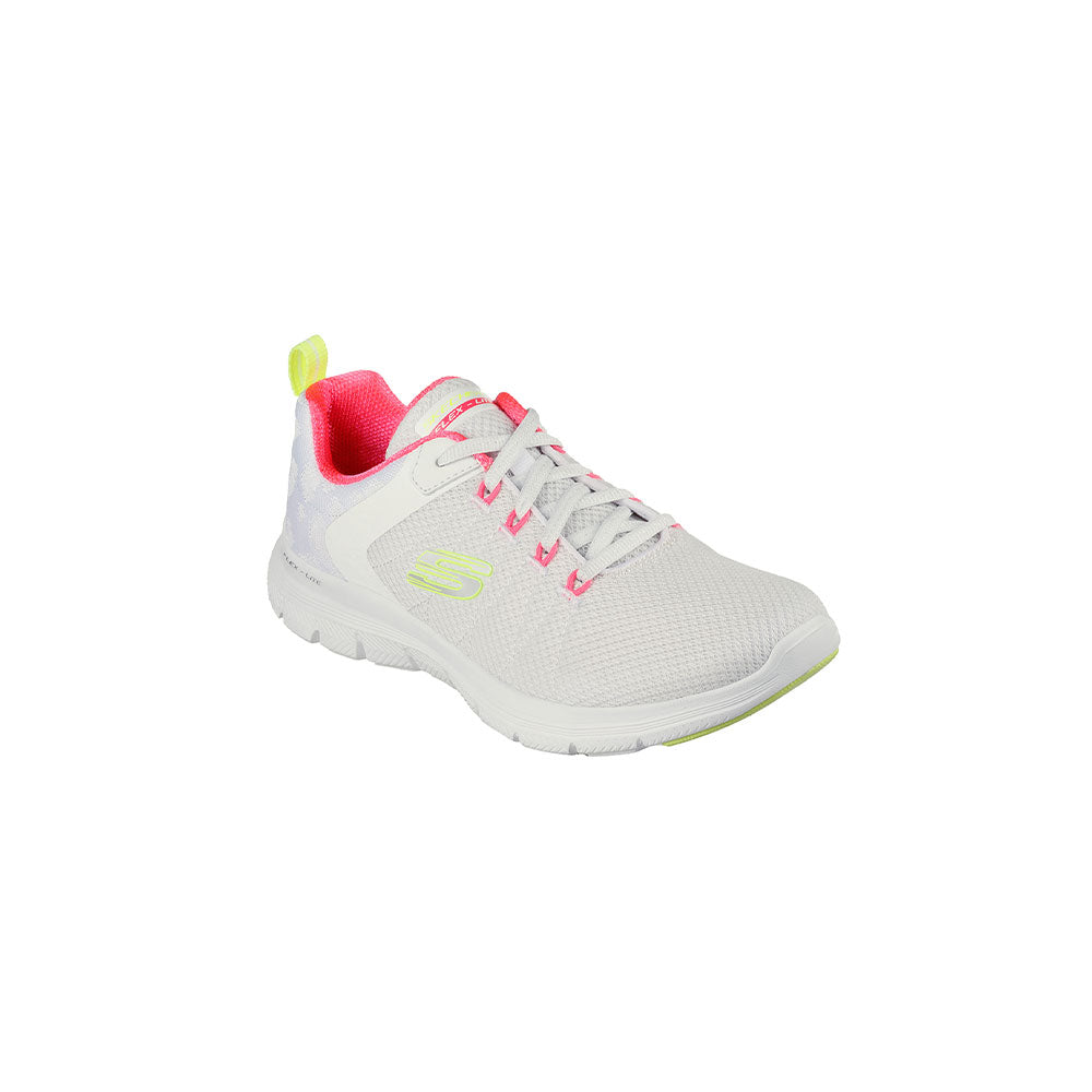 Tenis Mujer Skechers Flex Appeal 4.0 - Blanco-Rosa