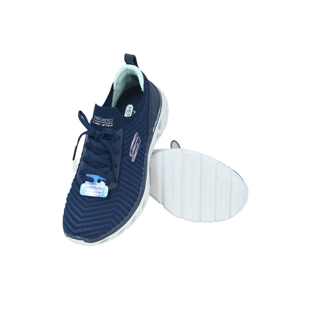 Tenis Mujer Skechers Glide Sted - Azul-Blanco