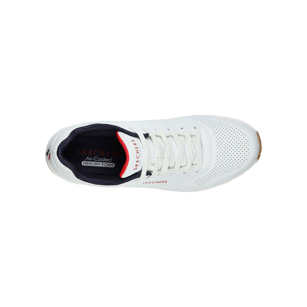 Tenis Hombre Skechers Uno - Blanco - Azul