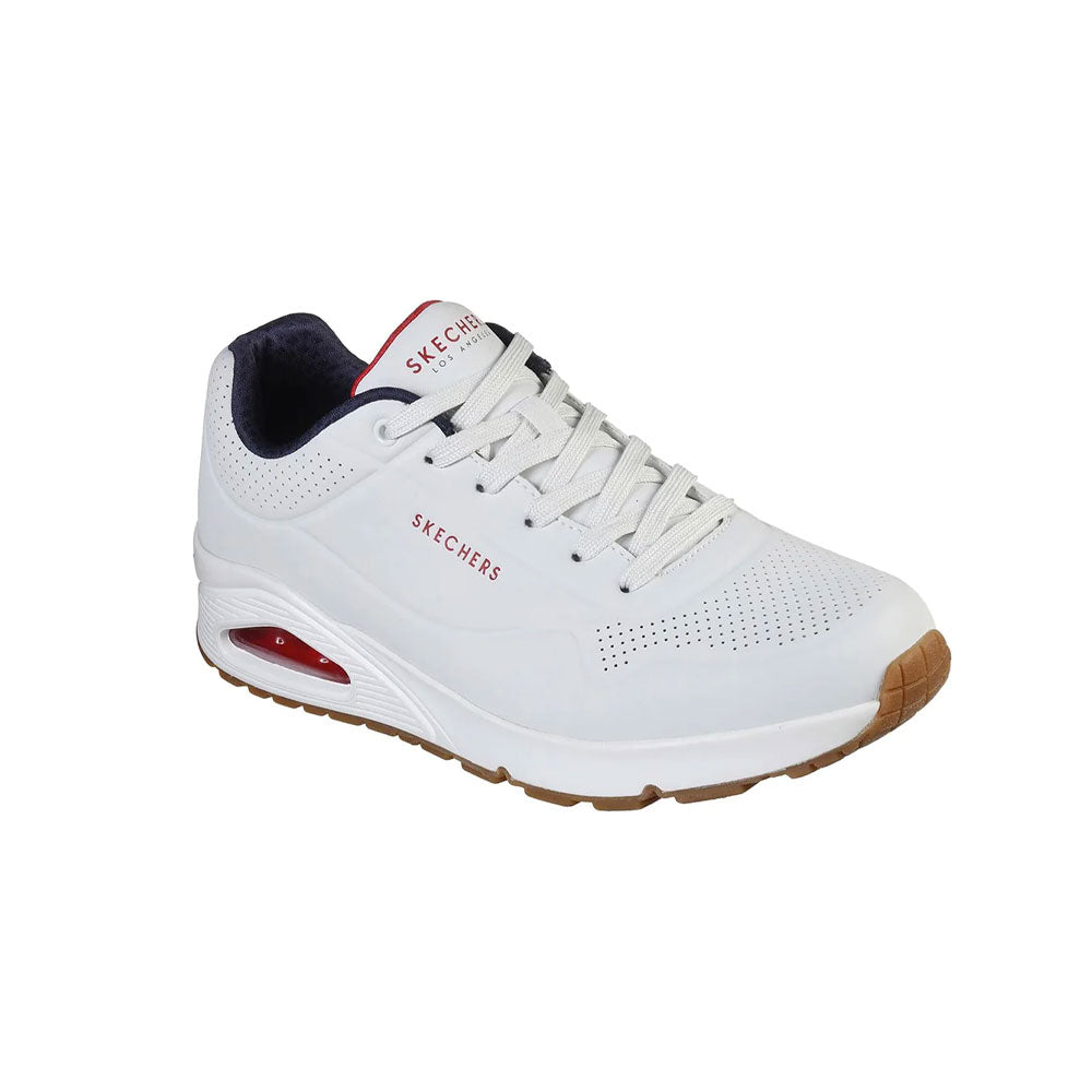 Tenis Hombre Skechers Uno - Blanco - Azul