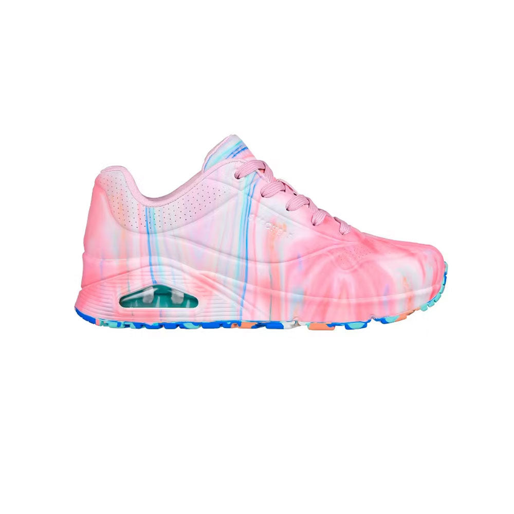 Tenis Mujer Skechers Uno Like Water - Rosa