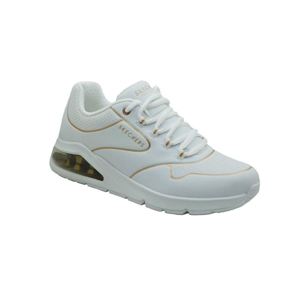 Tenis Mujer SkechersUno 2 Golden Trim - Blanco