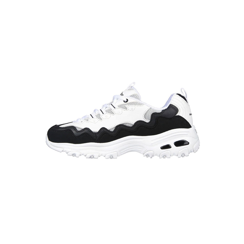 Tenis Mujer Skechers Dlites -Blanco-Negro