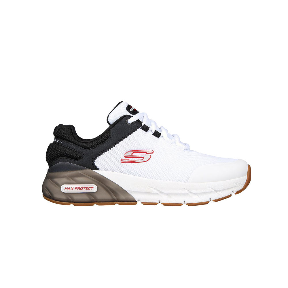 Tenis Hombre Skechers Max Protect - Blanco-Negro