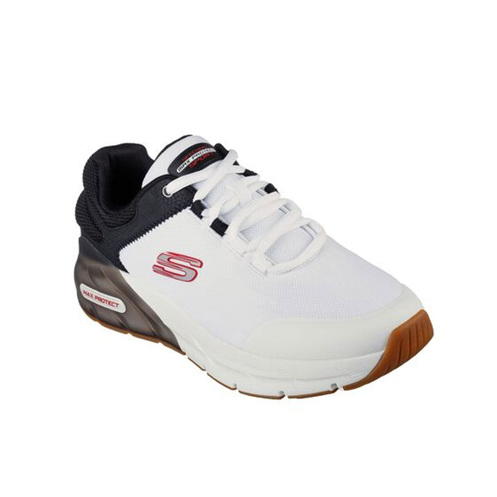 Tenis Hombre Skechers Max Protect - Blanco-Negro