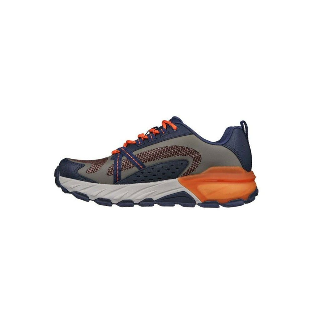 Tenis Hombre Skechers Max Protect - Azul-Naranja