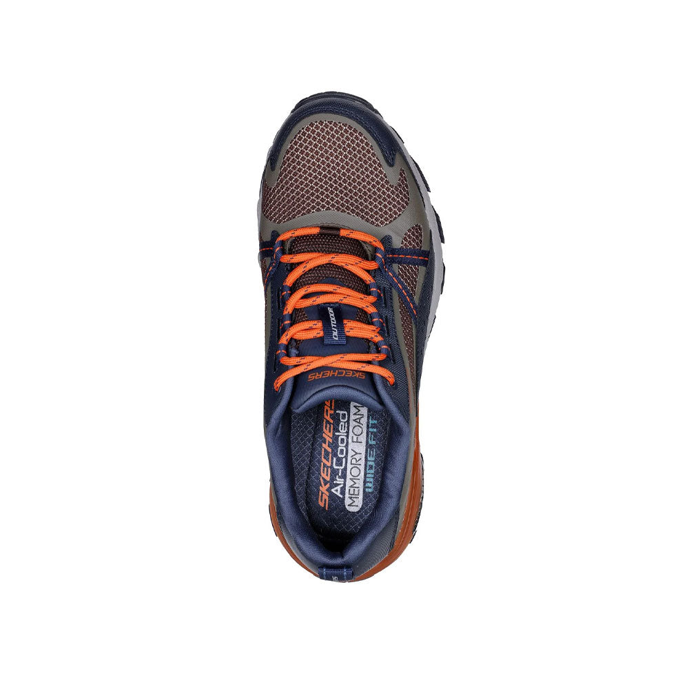 Tenis Hombre Skechers Max Protect - Azul-Naranja