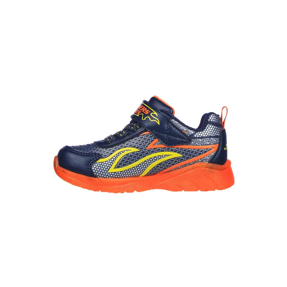 Tenis Niño Skechers Illumi - Azul-Naranja