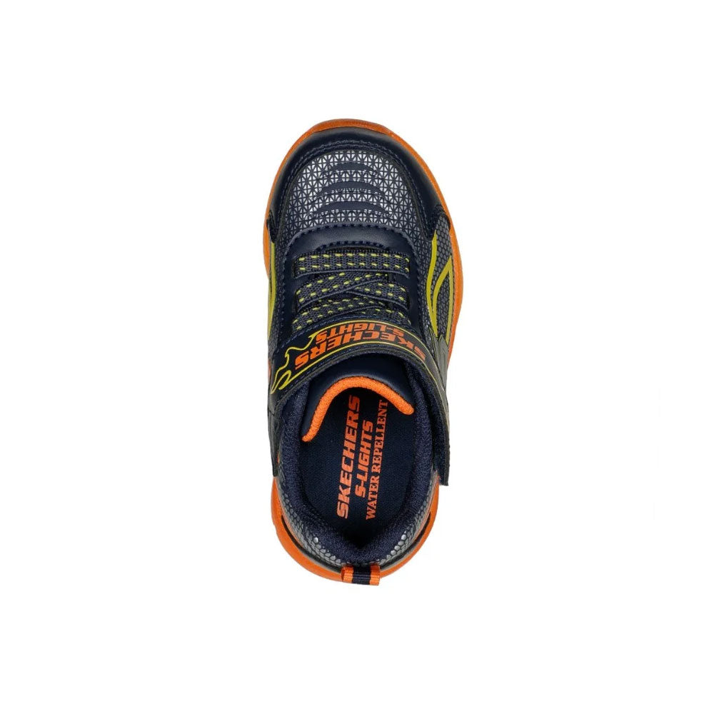 Tenis Niño Skechers Illumi - Azul-Naranja