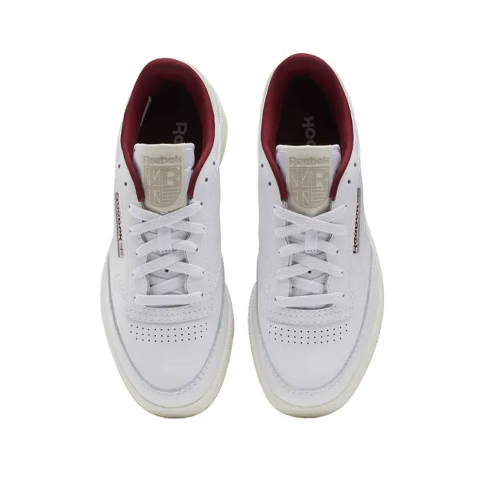 Tenis Hombre Reebok Club C 85 Fomo - Blanco-Vinotinto