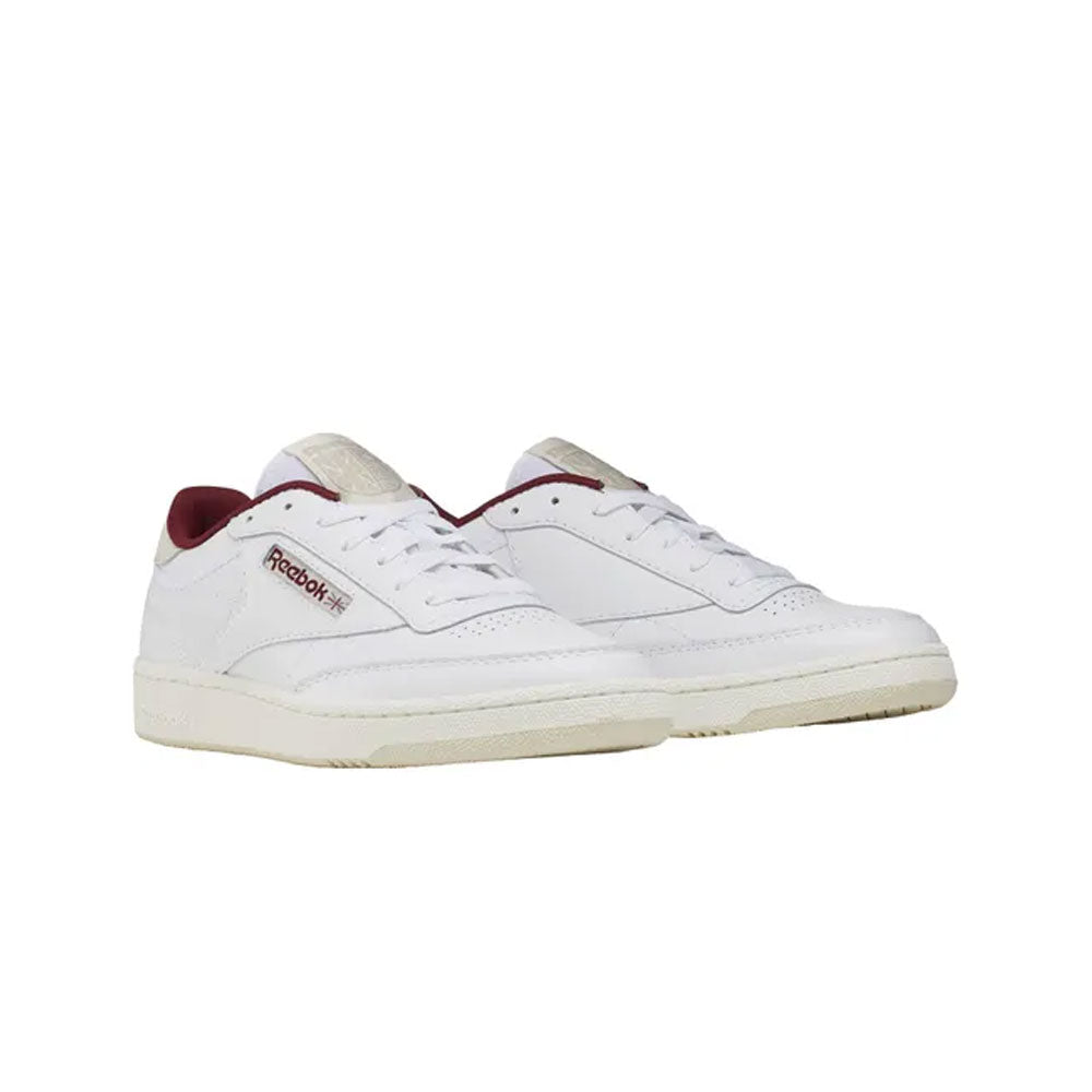 Tenis Hombre Reebok Club C 85 Fomo - Blanco-Vinotinto