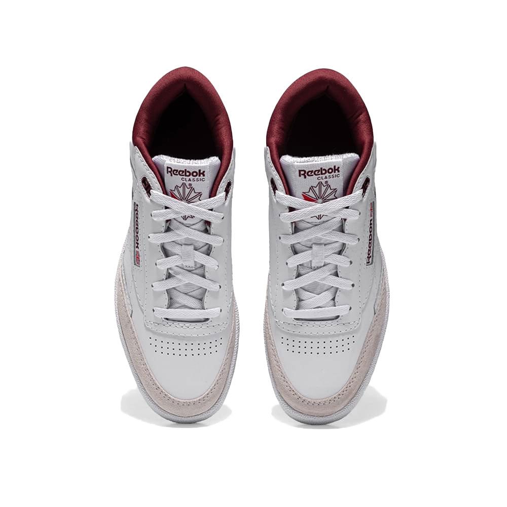 Tenis Hombre Reebok Club C - Blanco-Rojo