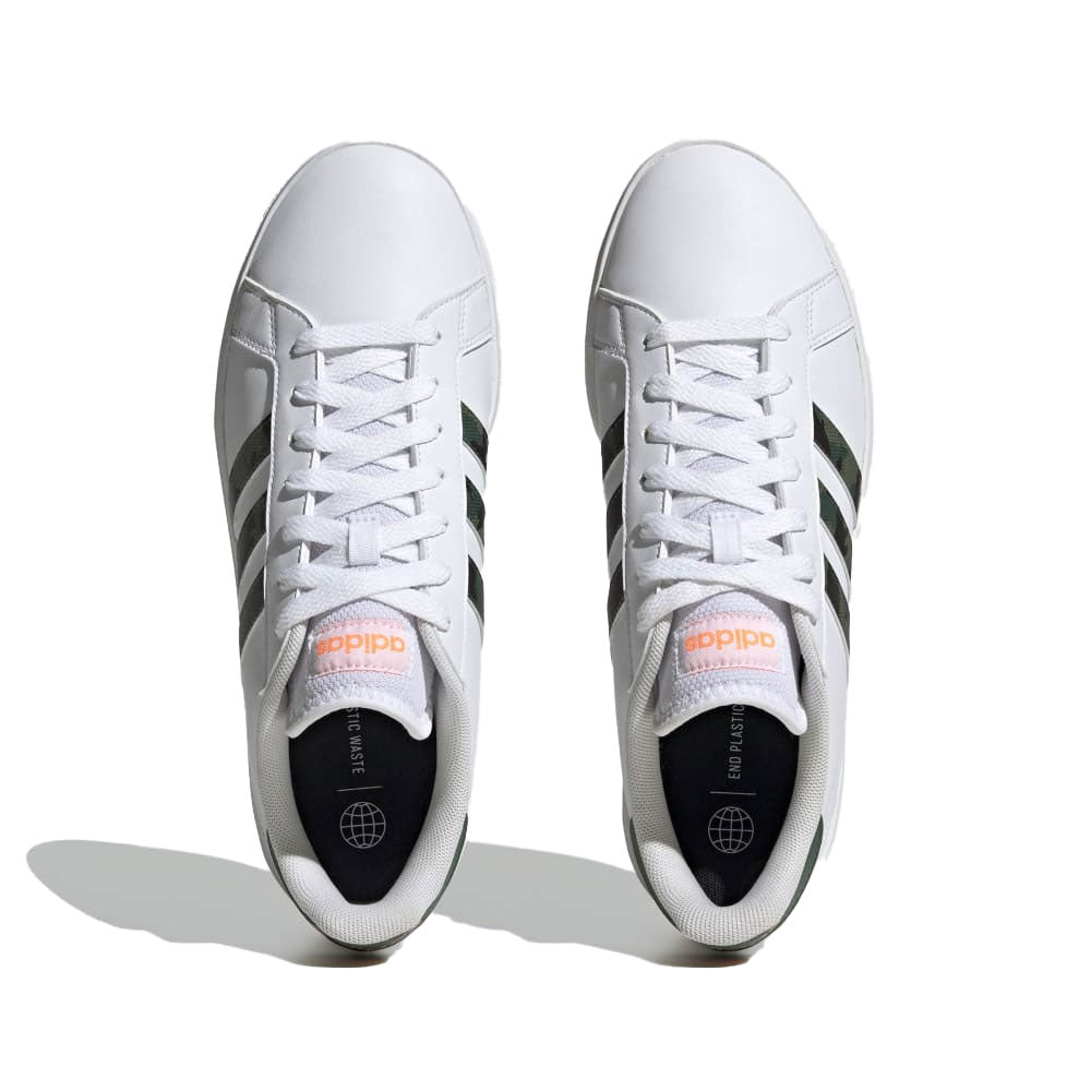 Tenis Hombre Adidas Grand Court Base - Blanco