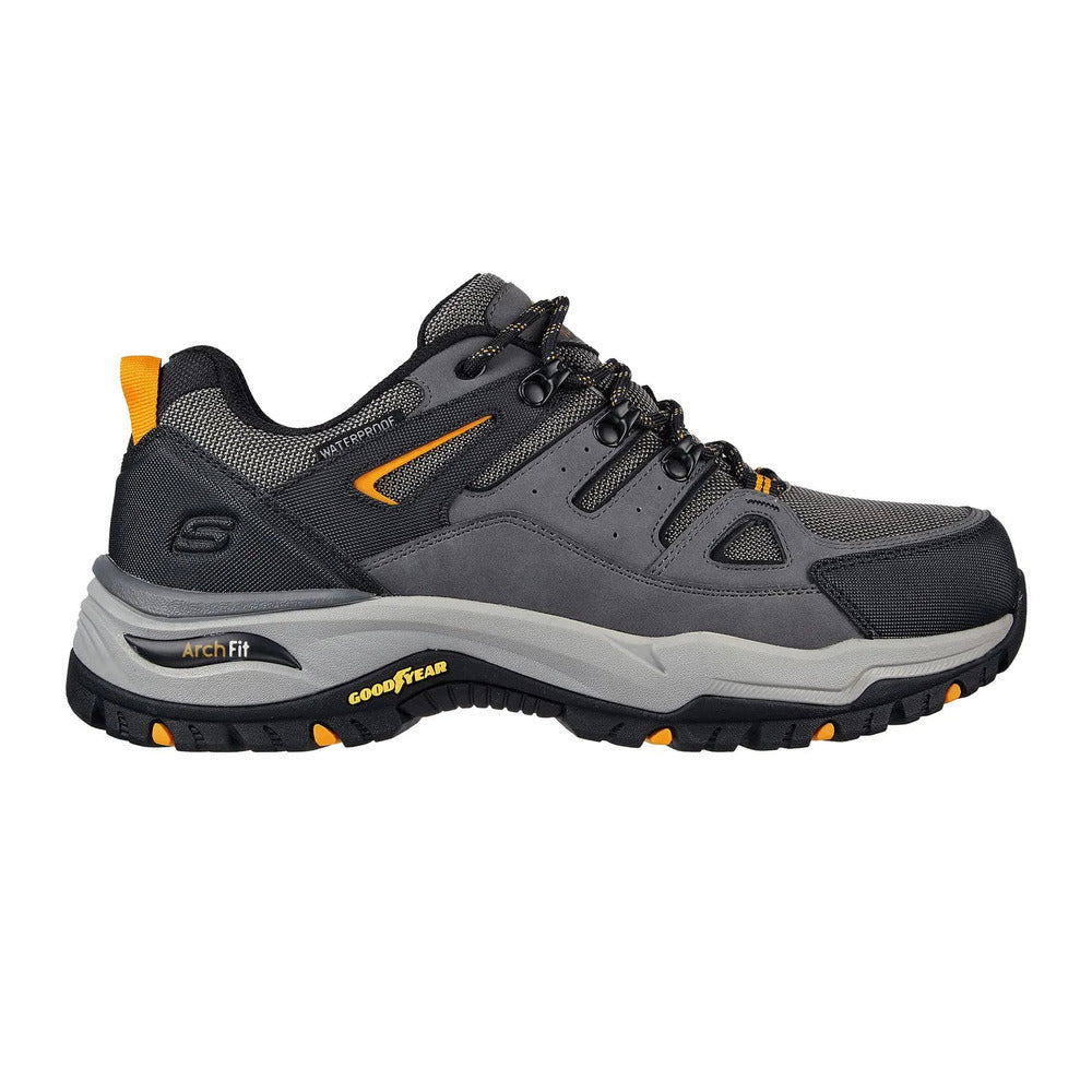 Tenis Skechers Hombre Relaxed Fit - Gris- Negro