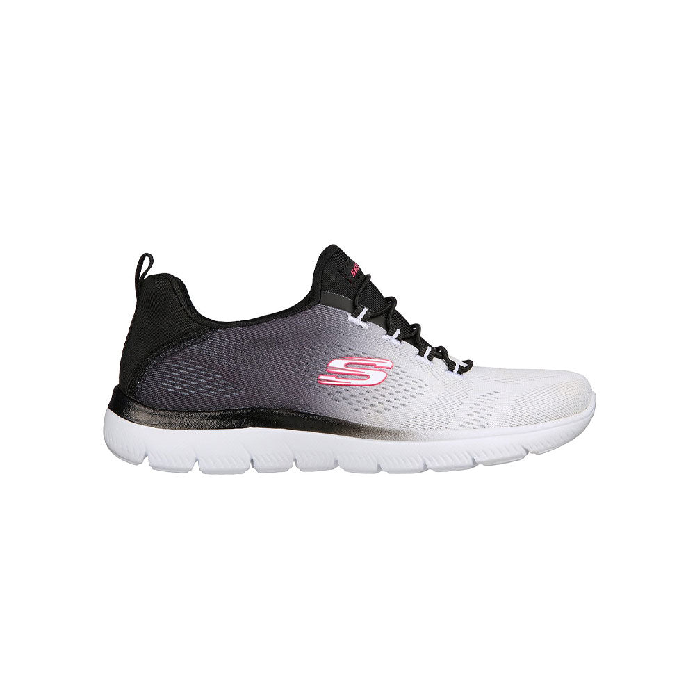 Tenis Mujer Skechers Summits - Negro-Blanco