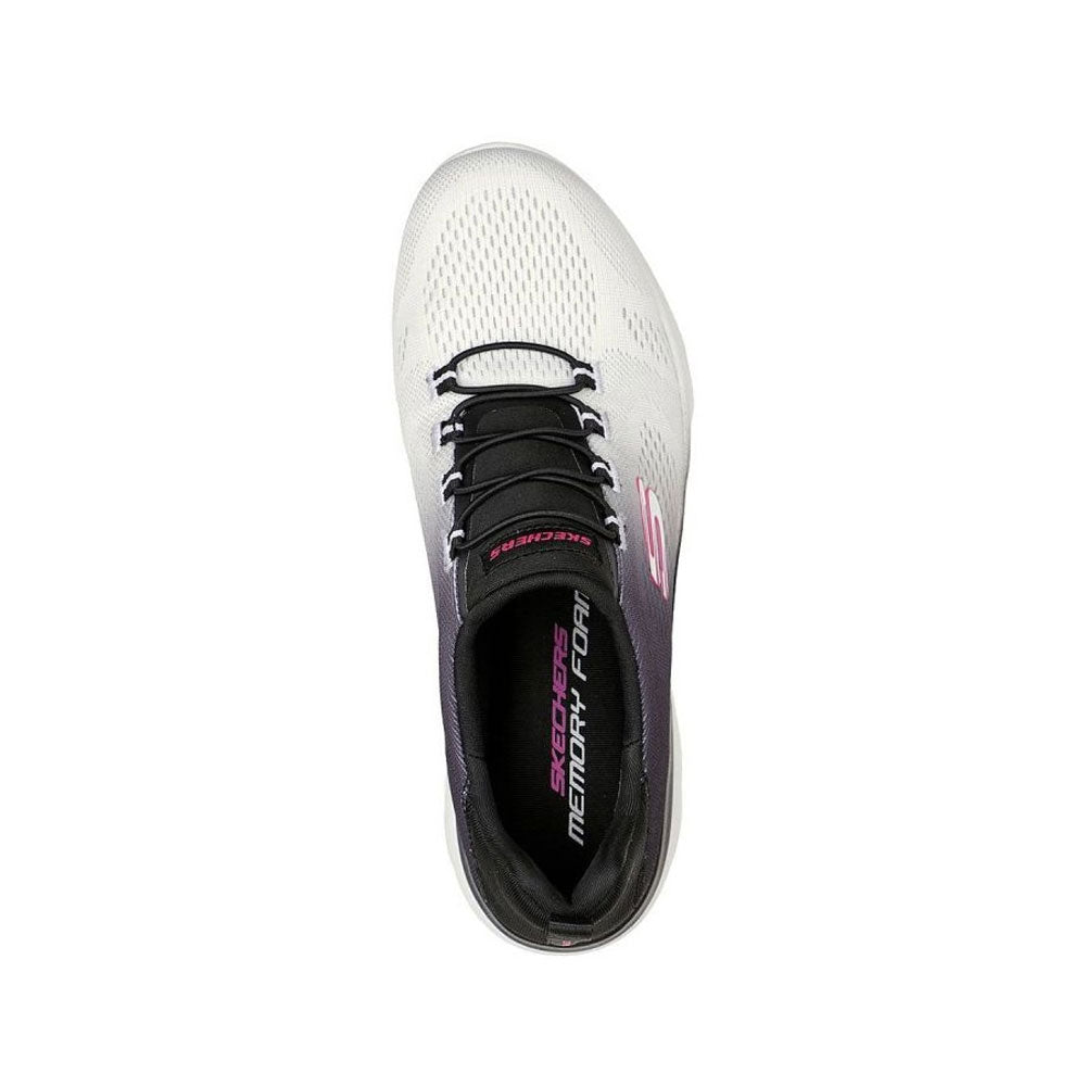 Tenis Mujer Skechers Summits - Negro-Blanco