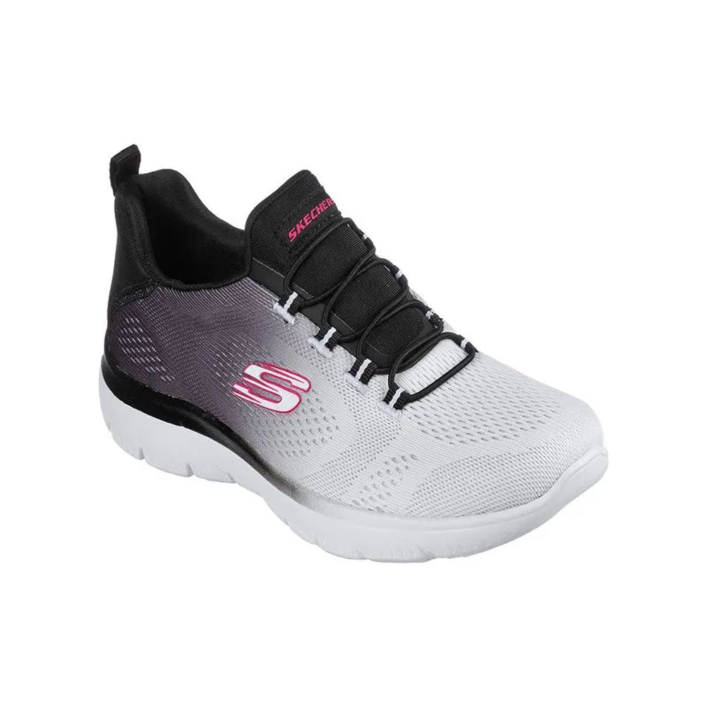 Tenis Mujer Skechers Summits - Negro-Blanco