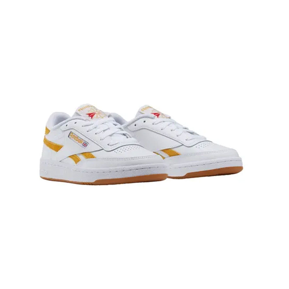 Tenis Mujer Reebok Club C Renovado - Blanco-Amarillo