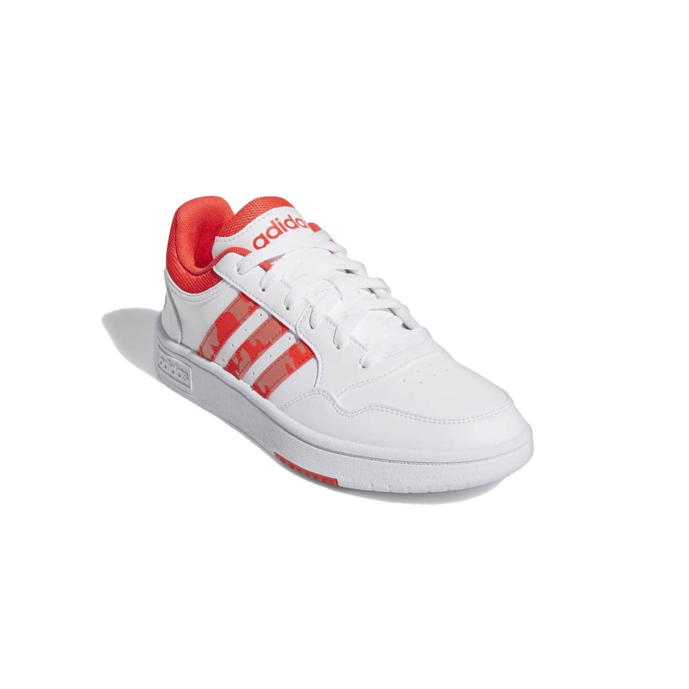 Tenis Mujer adidas Hoops - Blanco-Rojo