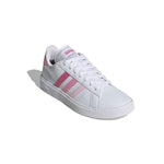Tenis Mujer adidas Grand Court - Blanco-Rosado