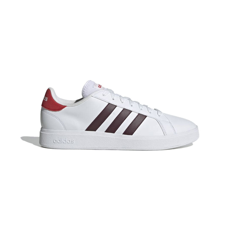 Tenis Hombre adidas Grand Court - Blanco-Rojo