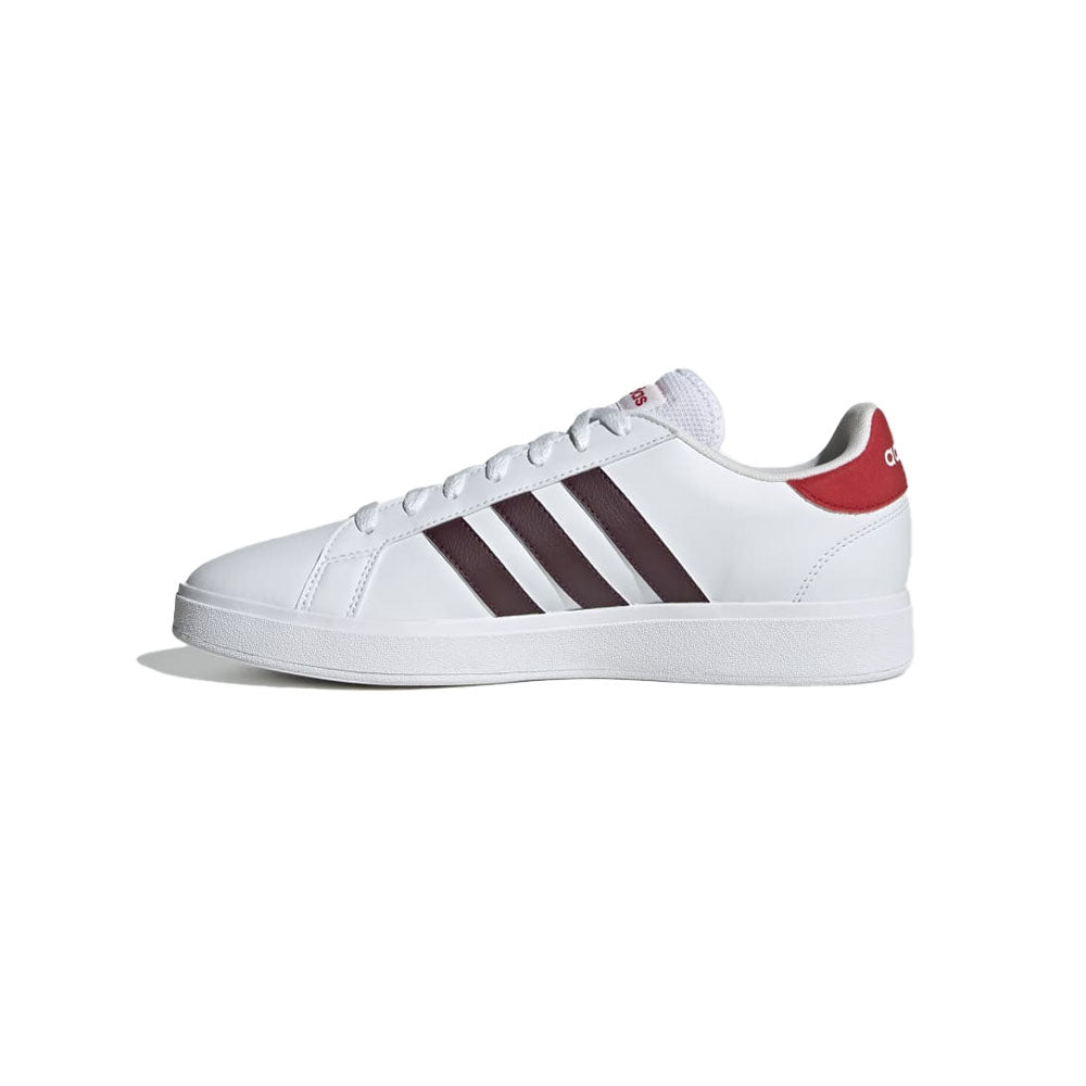 Tenis Hombre adidas Grand Court - Blanco-Rojo