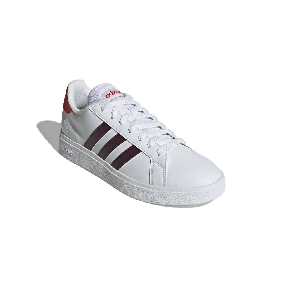 Tenis Hombre adidas Grand Court - Blanco-Rojo