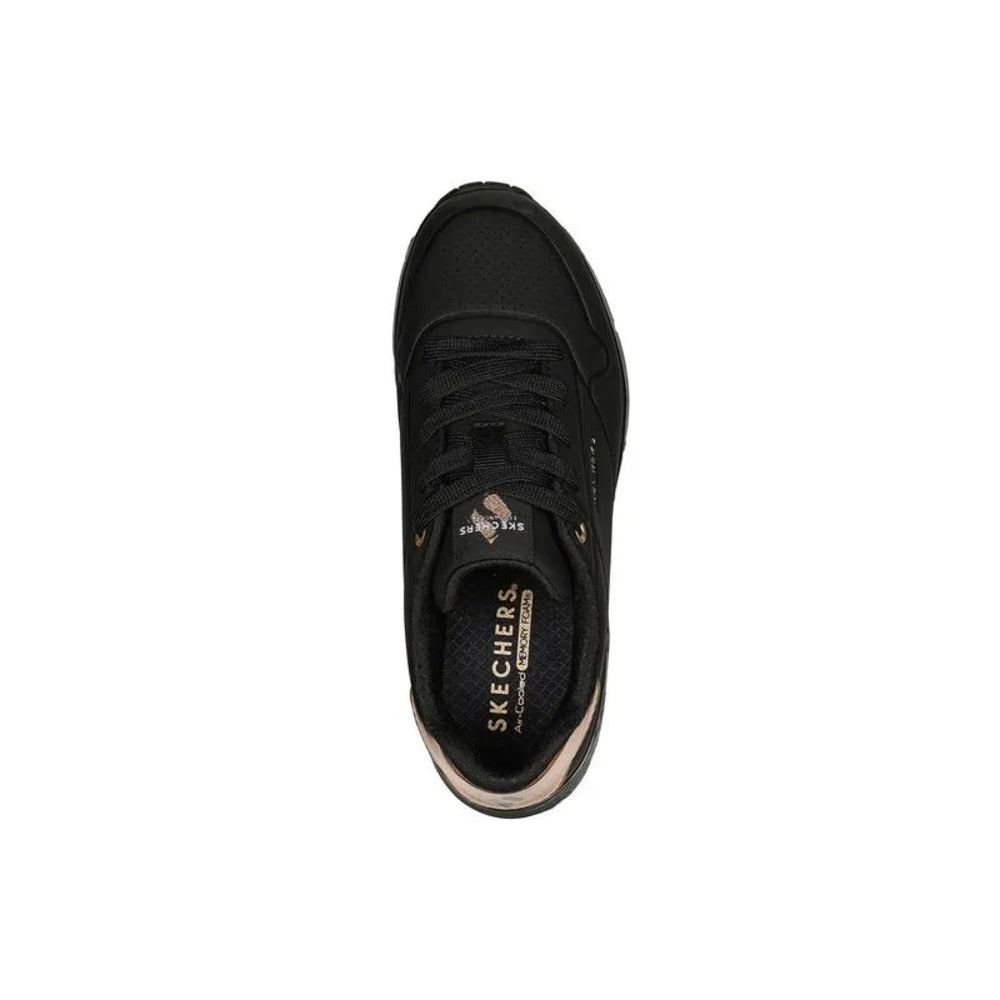 Tenis Niña Skechers Uno Shimer Away - Negro