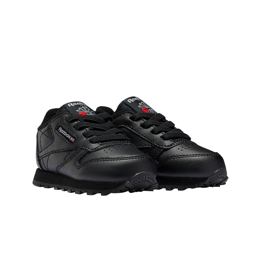 Tenis Niño (Bebe) Reebok Leather -Negro