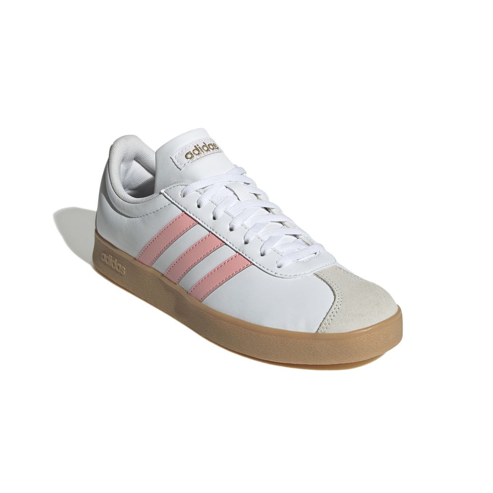 Tenis Mujer adidas Vl Court - Blanco-Rosado