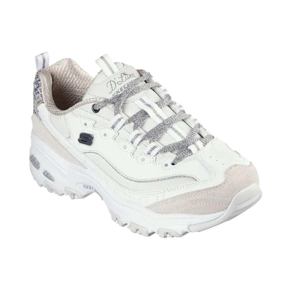 Tenis Skechers MujerD´lites Goldenchic - Blanco