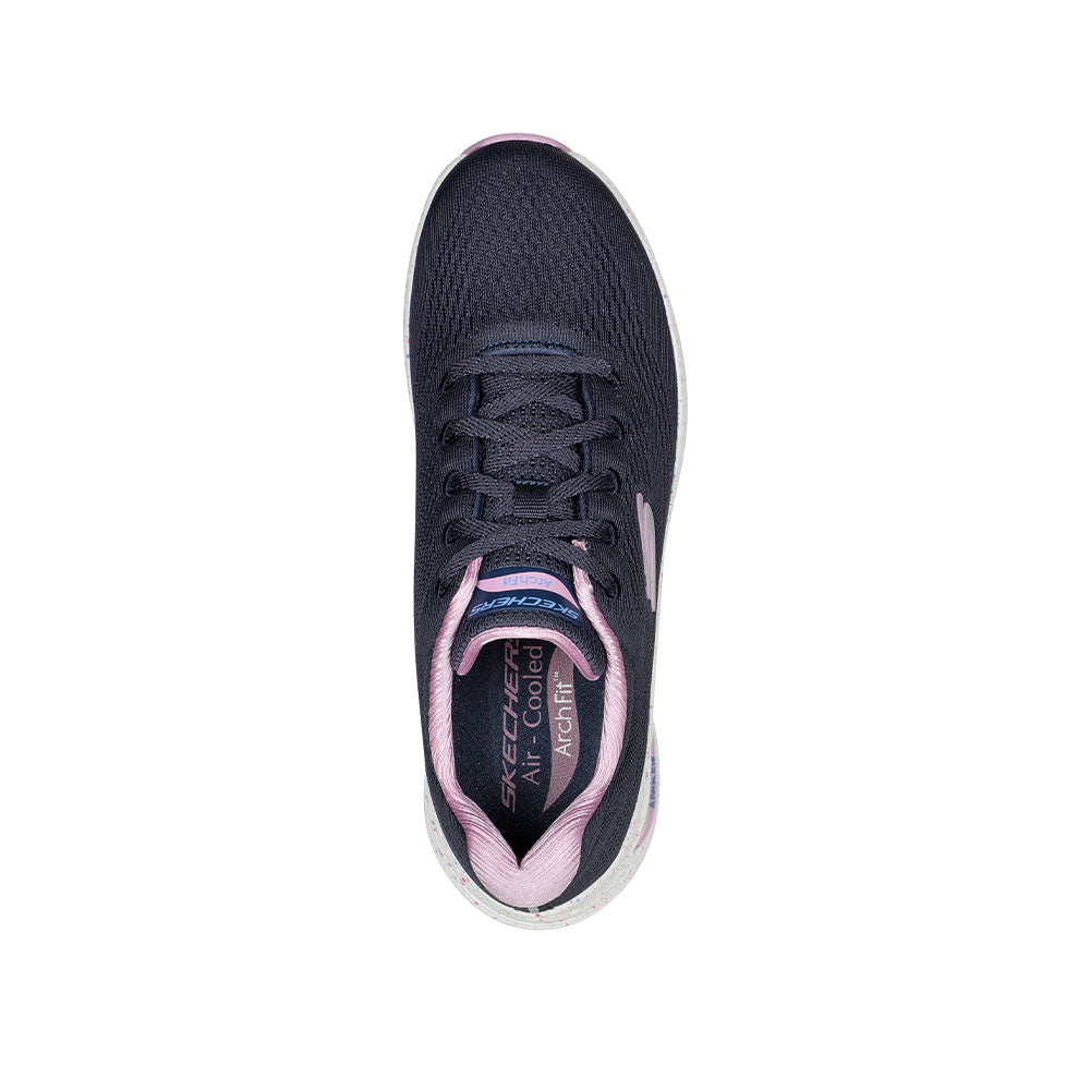 Tenis Mujer Skechers Arch Fit- Freckle Me - Azul Rosa