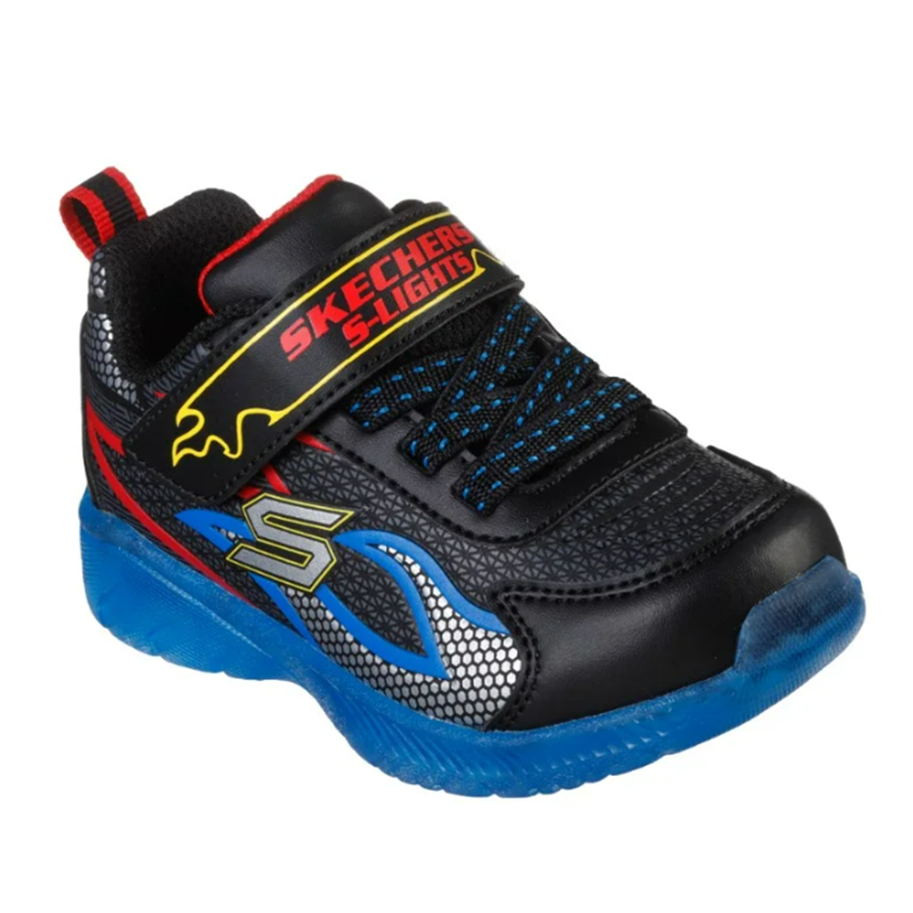 Tenis Niño Skechers Illumi Brights - Negro - Azul