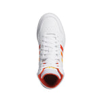 Tenis Adidas Mujer Hoops 3.0 Mid - Blanco - Naranja