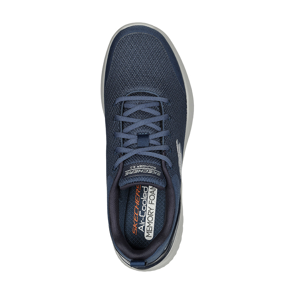 Tenis Hombre Skechers Bounder - Azul